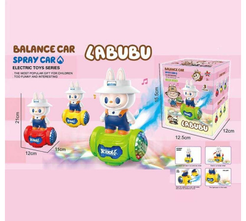 Музичний герой 0731 (144/2) 3 кольори, парогенерація, підсвічування, на батарейках, колесо вільного ходу, проєктор, звуки, в коробці, ВИДАЄТЬСЯ ТІЛЬКИ МІКС ВИДІВ