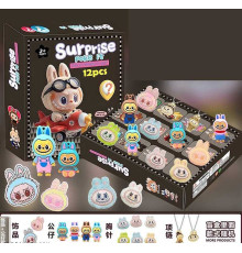 Набір героїв LZMH 12-007 C1 (72/2) адвент-календар, 12 комірок, фігурки героїв, м’які значки, аксесуари, в коробці