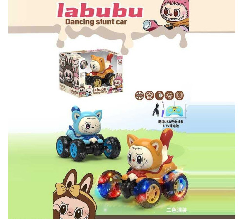 Машина на радіокеруванні 200-11 A (48) 2 кольори, герой, акумулятор: 3.7 V, пульт, перевертиш, підсвічування, звуки та музика, USB-кабель, в коробці