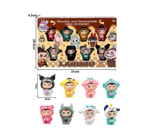 Набір героїв ZS 222-107 (96/2) герой, 8 фігурок, висота 7х5 см, в коробці – в наличии! Купите сейчас у KAZKOVA