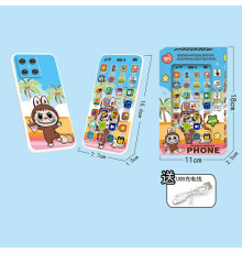 Телефон 685 E-3 (240) підсвічування, 28 кнопок, вбудований акумулятор, озвучування англ. мовою, USB Type-C кабель, регулювання гучності, музика, запис та відтворювання звуків, в коробці