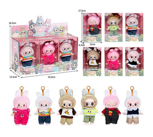 Герой JZ 773 A10 (40/2) ЦІНА ЗА 6 ШТУК В БЛОЦІ, висота 13 см, брелки, рухливі кінцівки та голова, знімний одяг, карабін, в коробці