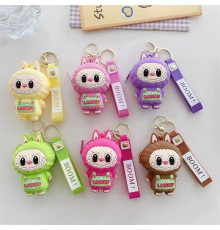 Гаманець C 75018 (600) ЦІНА ЗА 1 ШТУКУ, брелок, гумовий, металевий карабін та кільце, силіконовий ремінець, в пакеті, МІКС ВИДІВ