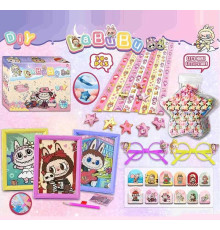 Алмазна мозаїка L 5343 (120/2) герой, 13,5х18 см, окуляри, стрічки для оригамі, в коробці, ВИДАЄТЬСЯ ТІЛЬКИ МІКС ВИДІВ