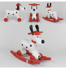 Качалка-каталка 2 в 1 Собачка Pilsan 07-915 (1) знімний піддон, на коліщатках