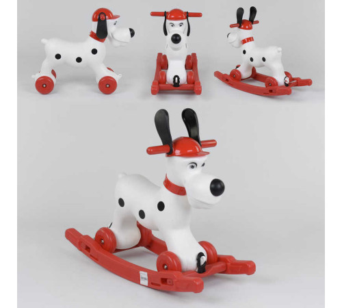 Качалка-каталка 2 в 1 Собачка Pilsan 07-915 (1) знімний піддон, на коліщатках