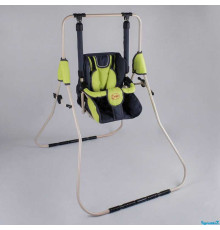 гр Гойдалка 0-м "Алінка" 25171 (1) сіро-салатовий, бежевий каркас, зміна положення спинки "сидячи/лежачи", у пакеті