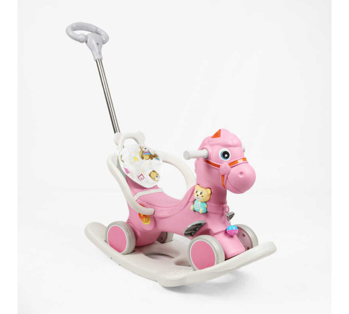 Гойдалка 2в1 F-21801 (8) каталка, батьківська ручка, музична іграшка, звук, підсвічування, пісні англійською, у пакеті – в наличии! Купите сейчас у KAZKOVA