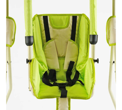 гр Гойдалка 0-м "Алінка" 25782 (1) бежево-салатовий, бежевий каркас, зміна положення спинки "сидячи/лежачи", у пакеті