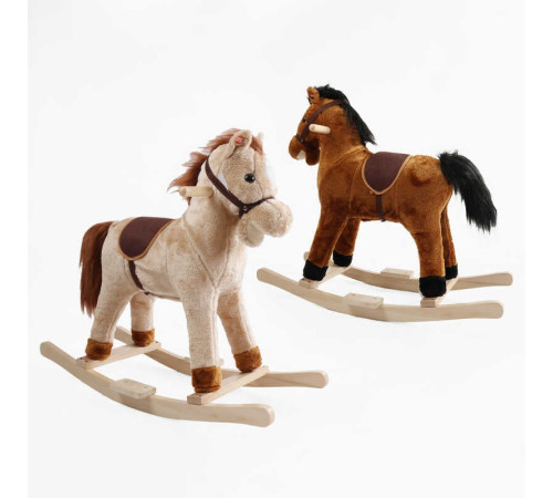 Качалка-гойдалка музична C 73333 (8) 2 види, “Кінь”, 72х28х65 см, звуки, в пакеті