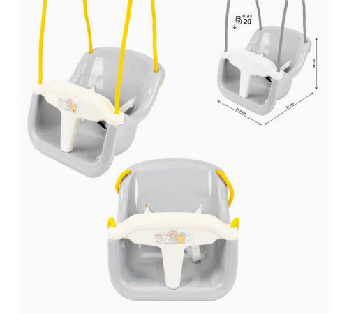 гр Гойдалка 2130 (6) СІРА, "Technok Toys", 34,5х31х34 см, до 20 кг – в наличии! Купите сейчас у KAZKOVA гр Гойдалка 2130 (6) СІРА, "Technok Toys", 34,5х31х34 см, до 20 кг – в наличии! Купите сейчас у KAZKOVA