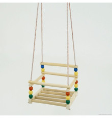 гр Гойдалки підвісні 113 (12) пластик-дерево бук