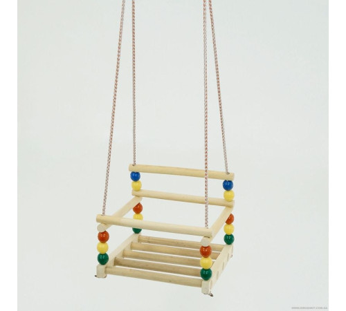 гр Гойдалки підвісні 113 (12) пластик-дерево бук