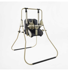 гр Гойдалка 0-м "Алінка" 209896 (1) сірий з бежевим, бежевий каркас, зміна положення спинки "сидячи/лежачи", у пакеті