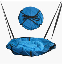 гр Гойдалка-гамак, колір синій GL 270895 (1) D подушки = 60 см, подушка з водонепроникного матеріалу, 120-150 кг, ремінці, D чохла = 105 см, знімний чохол, в пакеті