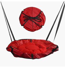гр Гойдалка-гамак, колір червоний GL 270895 (1) D подушки = 60 см, подушка з водонепроникного матеріалу, 120-150 кг, ремінці, D чохла = 105 см, знімний чохол, в пакеті