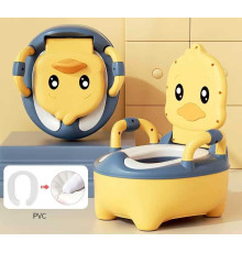 гр Горщик дитячий ВМ-220770 Bimbo (1) колір ЖОВТИЙ, знімний лоток, кришка, антиковзкі накладки на ніжках