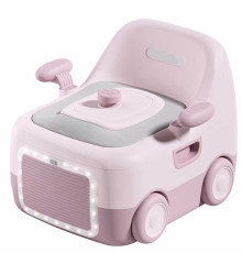 гр Горщик дитячий J-36009 (1) "Bimbo", колір рожевий, м'яке сидіння, підсвічування, в коробці