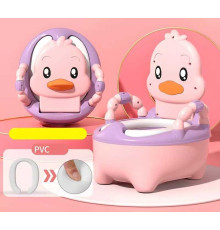 гр Горщик дитячий Bimbo 2841-35 (1) колір Рожевий, м`яке сидіння, в коробці