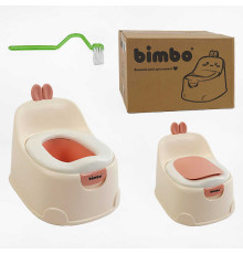 гр Горщик BM-18909 (1) "Bimbo", знімна м’яка накладка, кришка, щіточка, в коробці