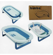 гр Ванна BM-40255 (1) "Bimbo", 79х47х21 см, розкладна, клапан зливу, розкладні ніжки, електронний датчик температури, матрац, в коробці