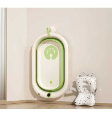 гр Ванночка дитяча складна Bimbo 1146-53 (1) розмір 76х47*21см, клапан зливу, розкладні ніжки, електронний датчик температури, матрац, в коробці