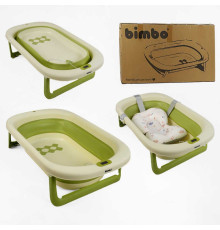 гр Ванна BM-60530 (1) "Bimbo", 79х47х21 см, розкладна, клапан зливу, розкладні ніжки, електронний датчик температури, матрац, в коробці