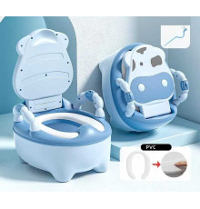 гр Горщик дитячий Bimbo 7880-19 (1) колір Блакитний, м`яке сидіння, в коробці