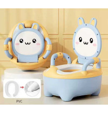 гр Горщик дитячий ВМ-21160 Bimbo (1) колір БЛАКИТНИЙ, знімний лоток, кришка, антиковзкі накладки на ніжках