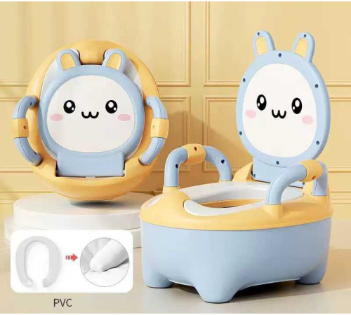 гр Горщик дитячий ВМ-21160 Bimbo (1) колір БЛАКИТНИЙ, знімний лоток, кришка, антиковзкі накладки на ніжках – в наличии! Купите сейчас у KAZKOVA