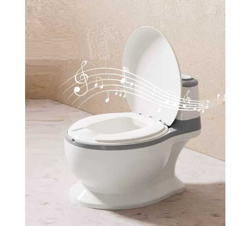 гр Горщик дитячий Bimbo 2219-50 (1) колір Сірий, озвучування, м`яке сидіння, в коробці – в наличии! Купите сейчас у KAZKOVA