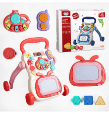 Ходунки 368-16 A (12) звук, підсвічування, піаніно, сортер, шестерні, брязкальце, пальчикова гра, дощечка для малювання, обтяжувач, в коробці