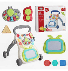 Ходунки 368-16 B (12) звук, підсвічування, піаніно, сортер, шестерні, брязкальце, пальчикова гра, дощечка для малювання, обтяжувач, в коробці