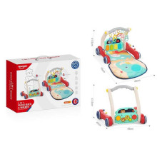 Ходунки-килимок 2 в 1 НЕ 0640 (6) підсвічування, піаніно, мелодії, брязкальця, в коробці