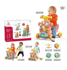 Каталка YL 621 A (8) 2 кольори, толокар, ігровий центр, пальчикові ігри, інтерактивний телефон, звук, підсвічування, в коробці