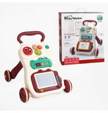 Ходунки 955 (12) звук, піаніно, шестерні, дощечка для малювання, в коробці