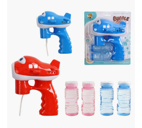 Пістолет з мильними бульбашками MY 197 Y-2 (72) 2 кольори, світло, звук, на батарейках, на листі Пістолет з мильними бульбашками MY 197 Y-2 (72) 2 кольори, світло, звук, на батарейках, на листі