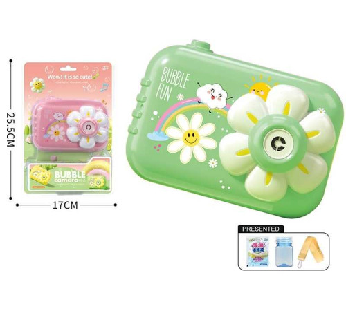 Установка з мильними бульбашками 2207 (60) 2 види, “Камера”, звук, підсвічування, мелодії, від батарейок, мильний концентрат, на листі Установка з мильними бульбашками 2207 (60) 2 види, “Камера”, звук, підсвічування, мелодії, від батарейок, мильний концентрат, на листі