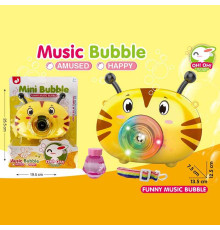 Установка з мильними бульбашками 332 (72/2) камера, музика, на батарейках, підсвічування, пляшечка з мильними бульбашками, автоматичний принцип, ремінець, на листі