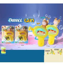 Пістолет з мильними бульбашками 1146 (168/2) 2 види, мильний розчин, 10х15 см, на листі