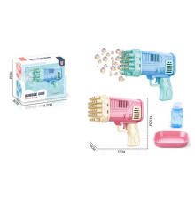 Установка з мильними бульбашками S 3002 (120/2) на батарейках, пляшечка з мильною рідиною, в коробці