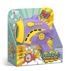 Пістолет з мильними бульбашками A 308 (48/2) 2 кольори, на батарейках, підсвічування, мелодія, автоматичний принцип роботи, мильний розчин, в коробці