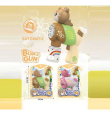 Пістолет з мильними бульбашками 668-109 (60) 2 види, на батарейках, автоматичний режим роботи, мильний розчин, на листі