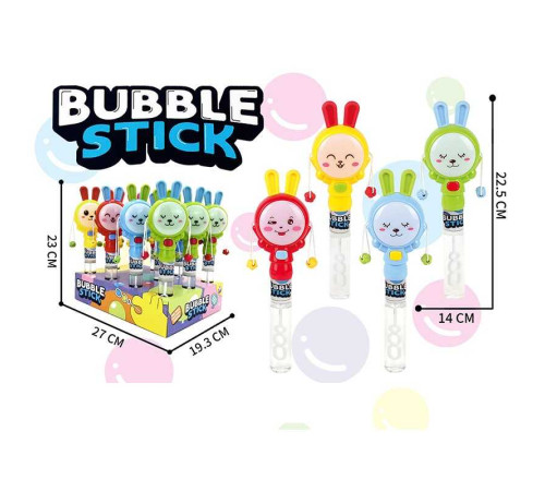 Мильні бульбашки M 6031 (12) ЦІНА ЗА 12 ШТУК В БЛОЦІ, на батарейках, підсвітка, “Зайчик”, висота 22.5 см, в коробці Мильні бульбашки M 6031 (12) ЦІНА ЗА 12 ШТУК В БЛОЦІ, на батарейках, підсвітка, “Зайчик”, висота 22.5 см, в коробці