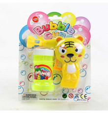 Пістолет з мильними бульбашками 632 C (252/2) “Тигрик”, механічний принцип роботи, мильний розчин, на листі