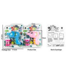 Пістолет з мильними бульбашками JNH 663 (192/2) 2 види, на листі