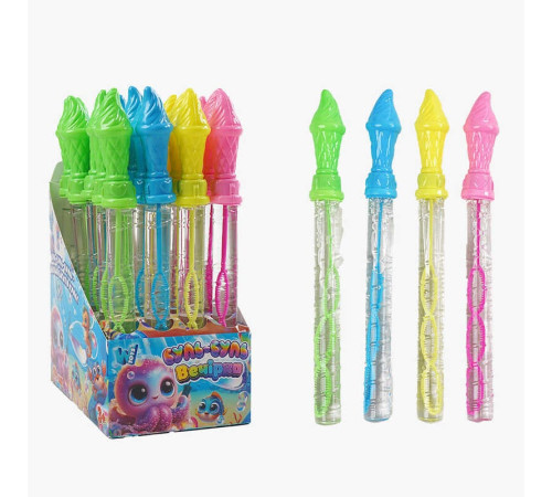 Мильні бульбашки TC 30293 (12) "WToys", ЦІНА ЗА 24 ШТУКИ В БЛОЦІ, "Ріжок морозива", висота 25см, в коробці – в наличии! Купите сейчас у KAZKOVA