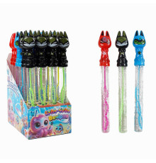 Мильні бульбашки TC 93020 (12) "WToys", ЦІНА ЗА 24 ШТУКИ В БЛОЦІ, "Герой", висота 25см, в коробці