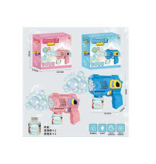 Пістолет з мильними бульбашками LY 029 (96) 2 кольори, на батарейках, підсвічування, мильний розчин, автоматичний принцип, в коробці