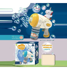 Пістолет з мильними бульбашками 7778 C (64) підсвічування, автоматичний принцип, пляшечка з мильним розчином, в коробці